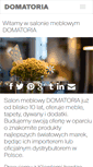 Mobile Screenshot of domatoria.pl